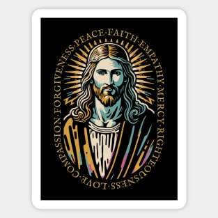 Jesus Christ Love Faith Christian Gift Idea Magnet